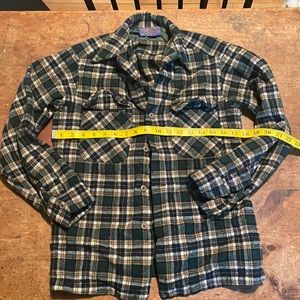 Vintage Pendleton 100% Wool Flannel Shirt Size M